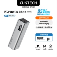 CUKTECH 85W Fast  Charging 20000mAh Laptop & Phone  Power Bank For Portable PD3.1  Powerbank Travel 