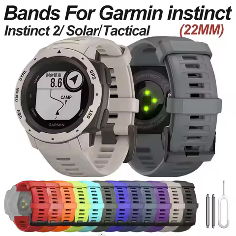 Band For Garmin Instinct with a Soft Silicone Watch Strap - Compatible with Instinct 2/ Solar/ Tacti