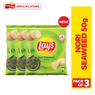 Lay's Nori Seaweed Potato Chips 50g - Pack of 3