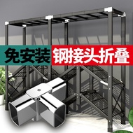 Wardrobe Cloth Wardrobe Installation-Free Strong Wardrobe Durable Simple Rental Room Steel Frame Fol
