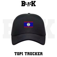 BELIZE FLAG TRUCKER HAT