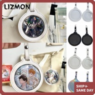 LIZMON Badge Display Bag, Round Multi-Color Badge Bag, Fans Supplies Transparent Window Bag Ornament
