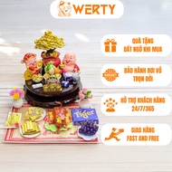Mini altar, god of wealth altar model, feng shui fortune, desk decoration