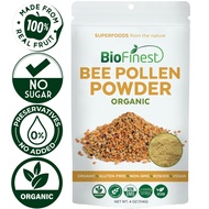 Biofinest Bee Pollen Powder Organic Raw Pure Superfood 114g - Detox Weight Loss Immune Digestion Antioxidant Supplement