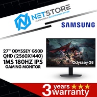 SAMSUNG 27” ODYSSEY G50D QHD (2560X1440) 1MS 180HZ IPS GAMING MONITOR - LS27DG502EEXXS
