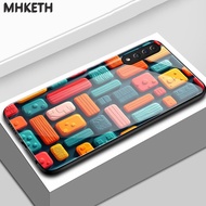 Case For Samsung A50 A50s A30s Modern Design Glass Back Cover Phone