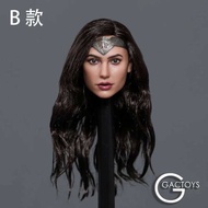 GACTOYS 037 1/6 Wonder Girl Head Sculpt Gal Gadot Planted Hair Head Carving Fit 12'' Femal