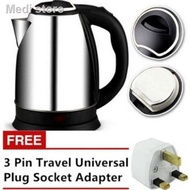 ◕▽Stainless Steel Electric Automatic Cut Off Jug Kettle 2L