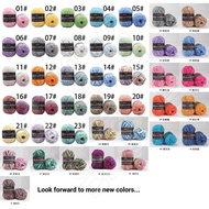 Benang Kait MIX COLOR MILK COTTON  WOOL YARN 3PLY