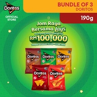 [Bundle of 3] Doritos Tortilla Chips Taco/ Smokin BBQ/ Nacho Cheese/ Roasted Corn/ Spicy Nacho 190g