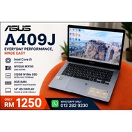 Used Laptop - Asus-A409J - Intel (R) Core (TM) i5-1035G1 - 8GB - NVME512GB - Nvidia MX110 (2GB)