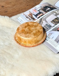 皮革紙鎮 礦石金 I 文鎮 皮鎮 書鎮