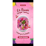 Fruit Ice Sales Banner size 100x50