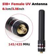 SMA-F female dual band HH-S518 antenna, suitable for Baofeng UV-5R V2 + GT-3 UV-82 BF-F8HP BF-888S R