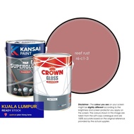 1 Liter and 5 Liter - REEF RUST R6-C1-3, Kansai Paint, Crown Gloss / PAR Supergloss (Solvent Base - 