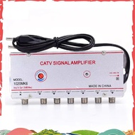 CATV Signal Amplifier Indoor Signal Amplifier Home Tv Equipments 45Mhz to 860MHz 1 in 6 Out EU Plug
