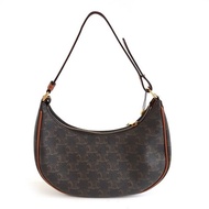 CELINE棕色凱旋門老花AVA豌豆包肩背包