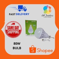 Intelligent Mobile Charging Led Bulb 80W Portable Lampu Pasar Malam