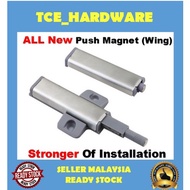 Cabinet Door Damper Buffer Push To Open Magnetic Latch ( Wing Type )Door Push Magnet Catch