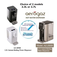 Brand New Aerogaz 2.3L / 2.7L Instant Boiling Water Dispenser AZ-289IB AZ-288IB. SG Stock warranty !