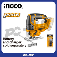 INGCO เลื่อยจิ๊กซอไร้สาย 20V  ไม่รวมแบตและที่ชาร์จ CJSLI8501