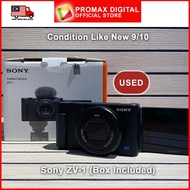 USED Sony ZV-1 Digital Camera Condition like New 9/10 Zeiss Lens Box Included