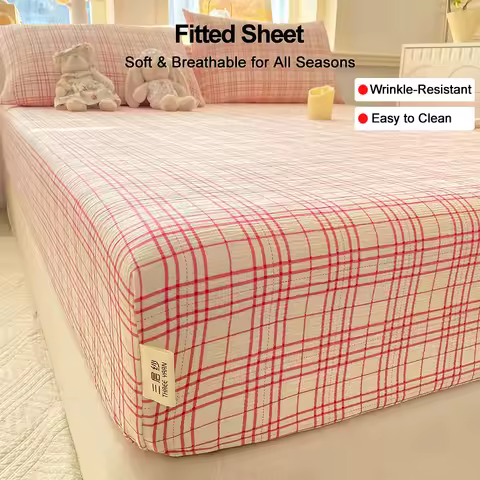 Hotel Quality Ultra Soft Flat Sheet, Three-layer Yarn Woven Comfortable Top Sheet, Wrinkle Resistant