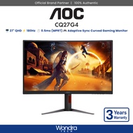 AOC CQ27G4 | 27" QHD | 180Hz | 0.5ms MPRT | VA | 1500R | Adaptive Sync | Curved Gaming Monitor