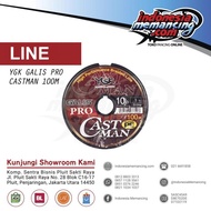 SENAR PE YGK GALIS PRO CASTMAN 100M PE 1-10LBS (CONNECTING) -