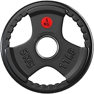 แผ่นน้ำหนัก ดัมเบล บาร์เบล Weight Plate 2.5kg/5kg/7.5kg/10kg หุ้มยางสีดำ รู 1.2 นิ้ว