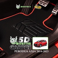 Monster Q 5D Car Carpet - PERODUA AXIA 2014-2017