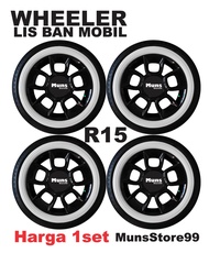 Lis Ban Mobil White Wall Ban Mobil Velg Ring 15 WHEELER Premium Original