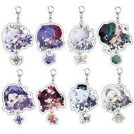 Game Honkai Star Rail Tingyun Aventurine Herta Fugue Cute Acrylic Pendant Figure Keychain Keyring Co