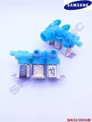 วาวล์น้ำเข้าเครื่องซักผ้า Samsung สีฟ้า 3 ทาง แท้100% DC62-00266E รุ่น WA10J5710SG/ST WA10J5710SW