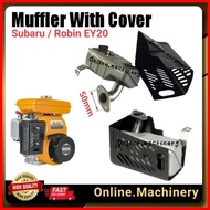 ◿ Heavy Duty Subaru / Robin EY20 Muffler with Cover Set Exhaust Pam Air Enjin