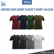 Empiric Unisex Kids Short Sleeve 100% Cotton T-shirt Age 1 -14 (9806)