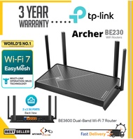 TP-LINK ARCHER BE230 BE3600 DUAL BAND WI FI 7 ROUTER | TP LINK ARCHER BE230