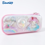 bekas pensil kotak pensil Sanrio Pencil Case Kuromi Big-Eared Dog Cinnamon Dog Melody Pencil Case He