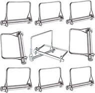 10 PCS Large Trailer Hitch Pin Square Pin Trailer Coupler Pin Safety Locking Pin 5/16 X 2-3/4, 3/8 X