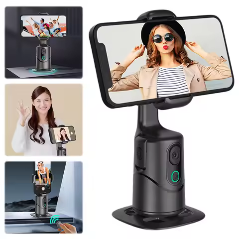 Auto Face Tracking Tripod 360° Rotation Auto Tracking Phone Holder Follow-up Gimbal Stabilizer for T