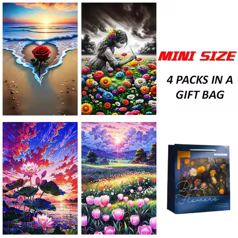 4 Packs Adult Mini Test Tube Puzzle Jigsaw Flowers Educational Game Halloween Thanksgiving Christmas