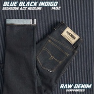 Total denim / blue black indigo selvedge acc raw denim denim jeans selvedge denim raw denim jeans