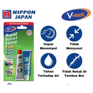 VTEACH 4-MINUTE IRON GLUE - V TEACH PLASTIC STEEL EPOXY 4-MINUTE RAPID STEEL GLUE