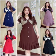 Dress For Chubby Women No Need To Iron Chest 40-44 Inches/Waist 34-44 Inches/Hip Before Stretching 4