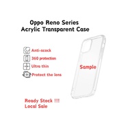 Acrylic Transparent Oppo Reno 8/8z/8Pro/8 T/10 5G/10Pro 5G/10Pro Plus/11 F/11 5G/11Pro 5G/12 5G/12 F