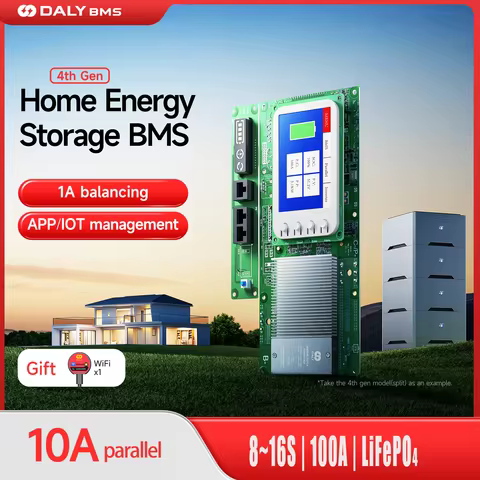 Daly Inverter BMS LiFePo4 8S 16S 24V 48V 100A 1A Active Balancer Family Energy Storage for Growatt D