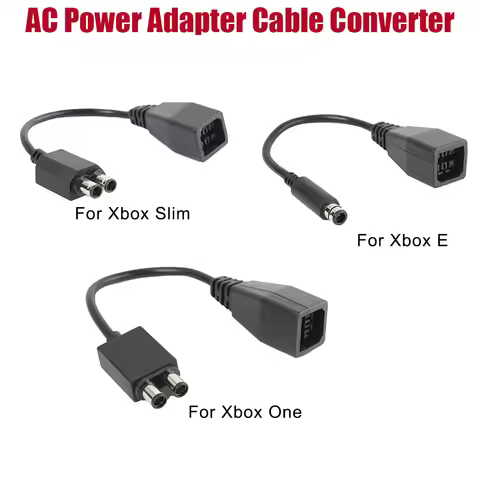 Adapter Cable Converter AC Power Supply Cord High-quality Plastic Metal Games Accessories for Xbox 3