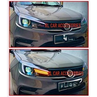 Proton saga VVT 2016 - 2025 V2 front led projector head lamp light headlamp headlight DRL bodykit bo