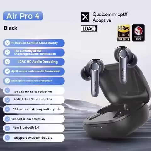 EarFun Air Pro 4 Wireless Earphone Active Noise Reduction HI-FI Bluetooth 5.4 Earphones E-sports IPX