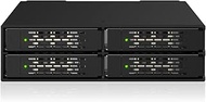 ICY DOCK 4 x U.2 / U.3 NVMe PCIe 5.0 SSD up to 128Gbps to 2 x MCIO 8i (SFF-TA-1016) Removable Frame 